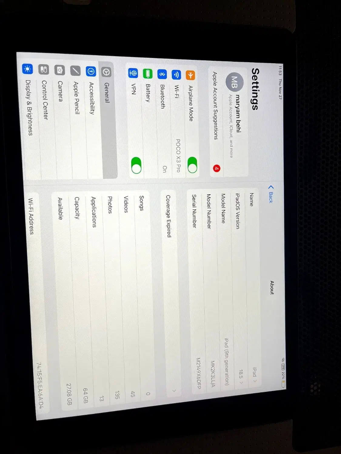 معاوضه با آیفون - آیپد نسل 9|تبلت|شیراز, فاضل|دیوار