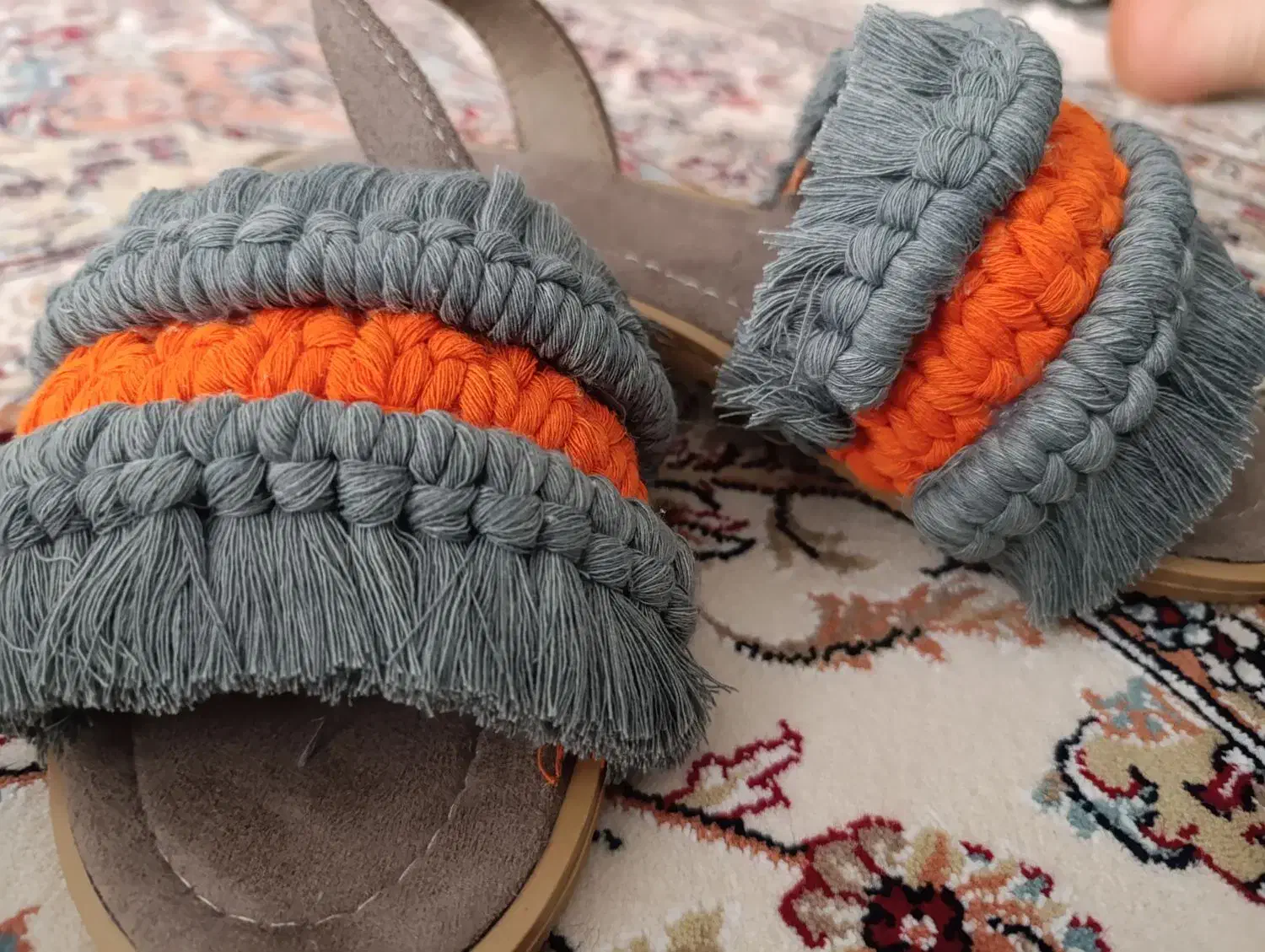 صندل مکرومه ترند 2025|کیف، کفش، کمربند|مشهد, شهید فرامرز عباسی|دیوار