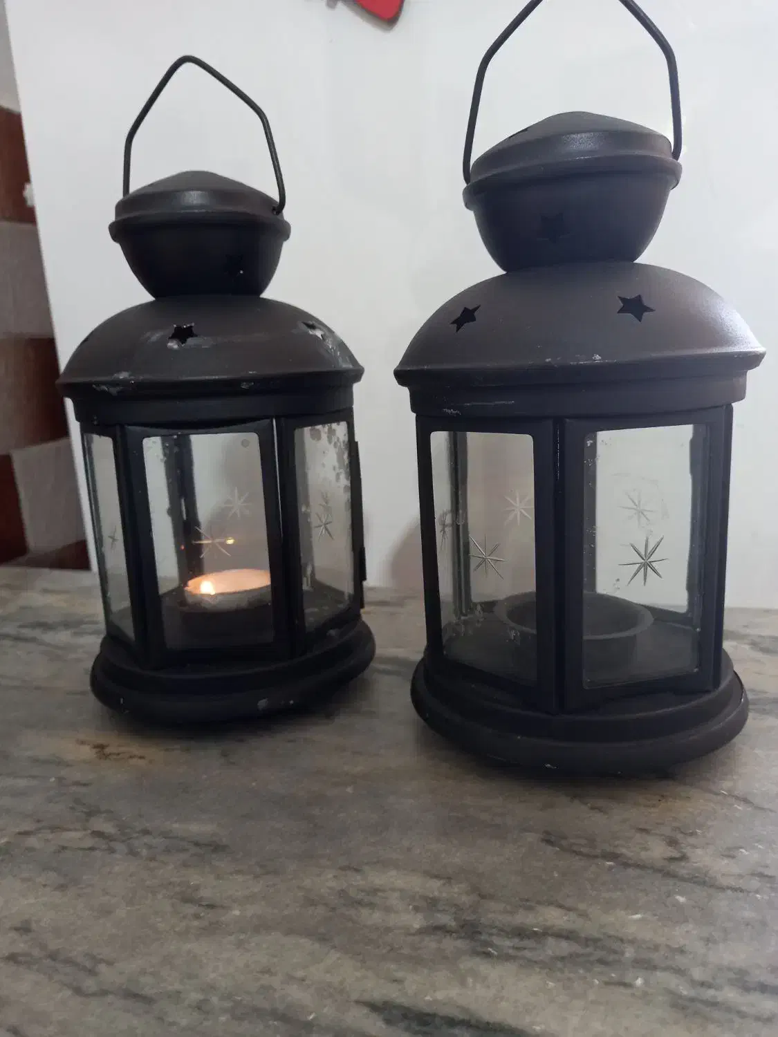 فانوس تزیینی دیکوری 2 عدد|صنایع دستی و سایر لوازم تزئینی|شهریار, شهرک بهاران (ویره)|دیوار