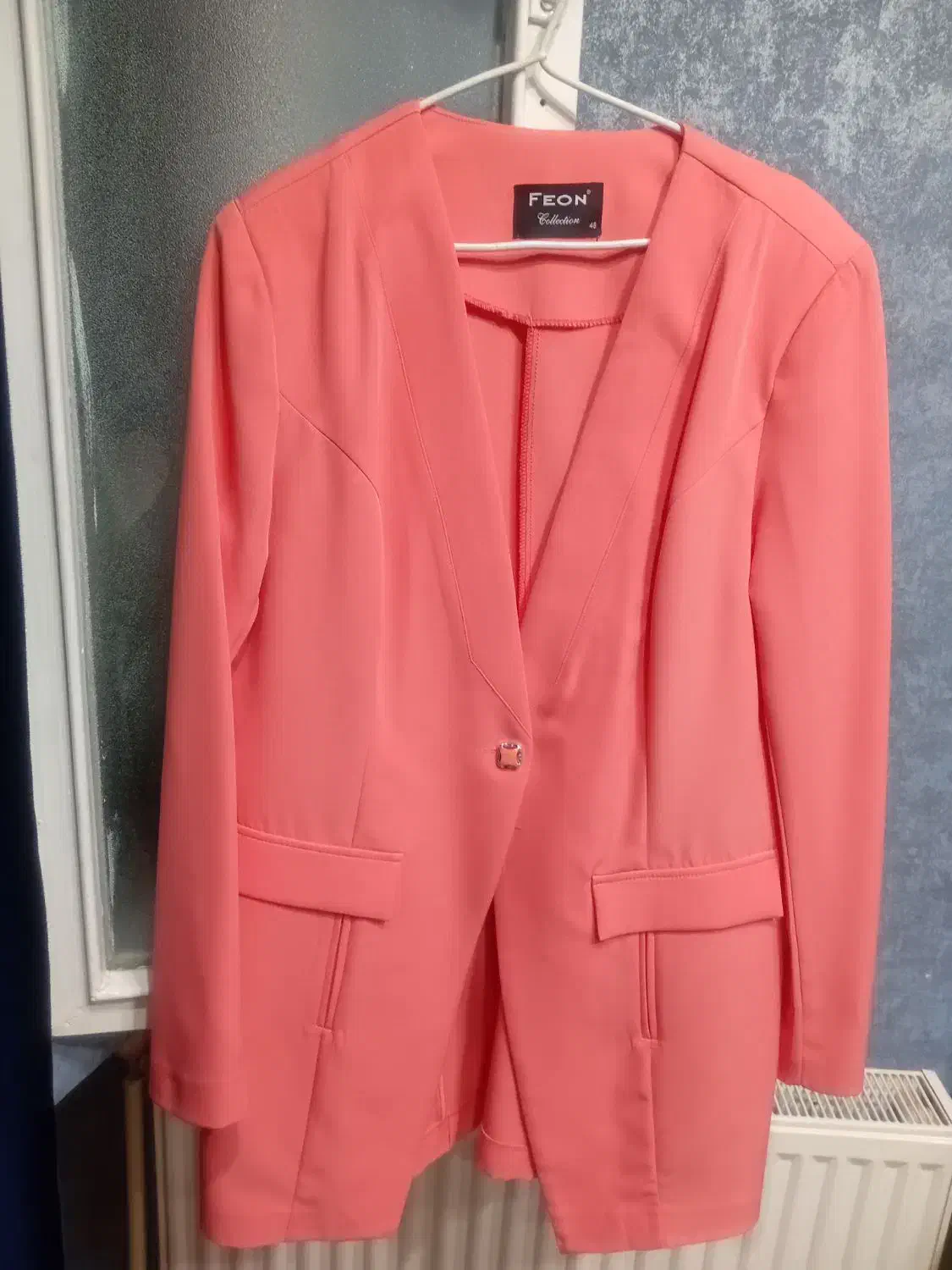 کت رنگ هندونه ای کاملا سالم|لباس|قزوین, |دیوار