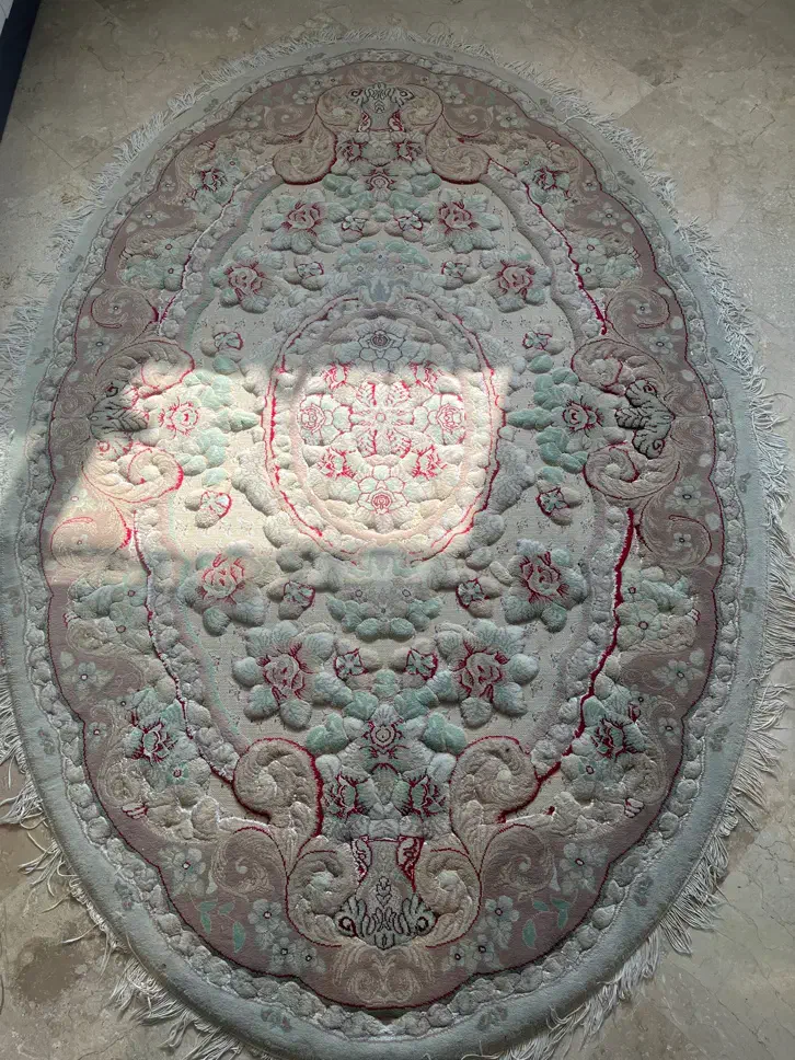 فرش ۳ متری بیضی شکل|فرش|تهران, حکیمیه|دیوار