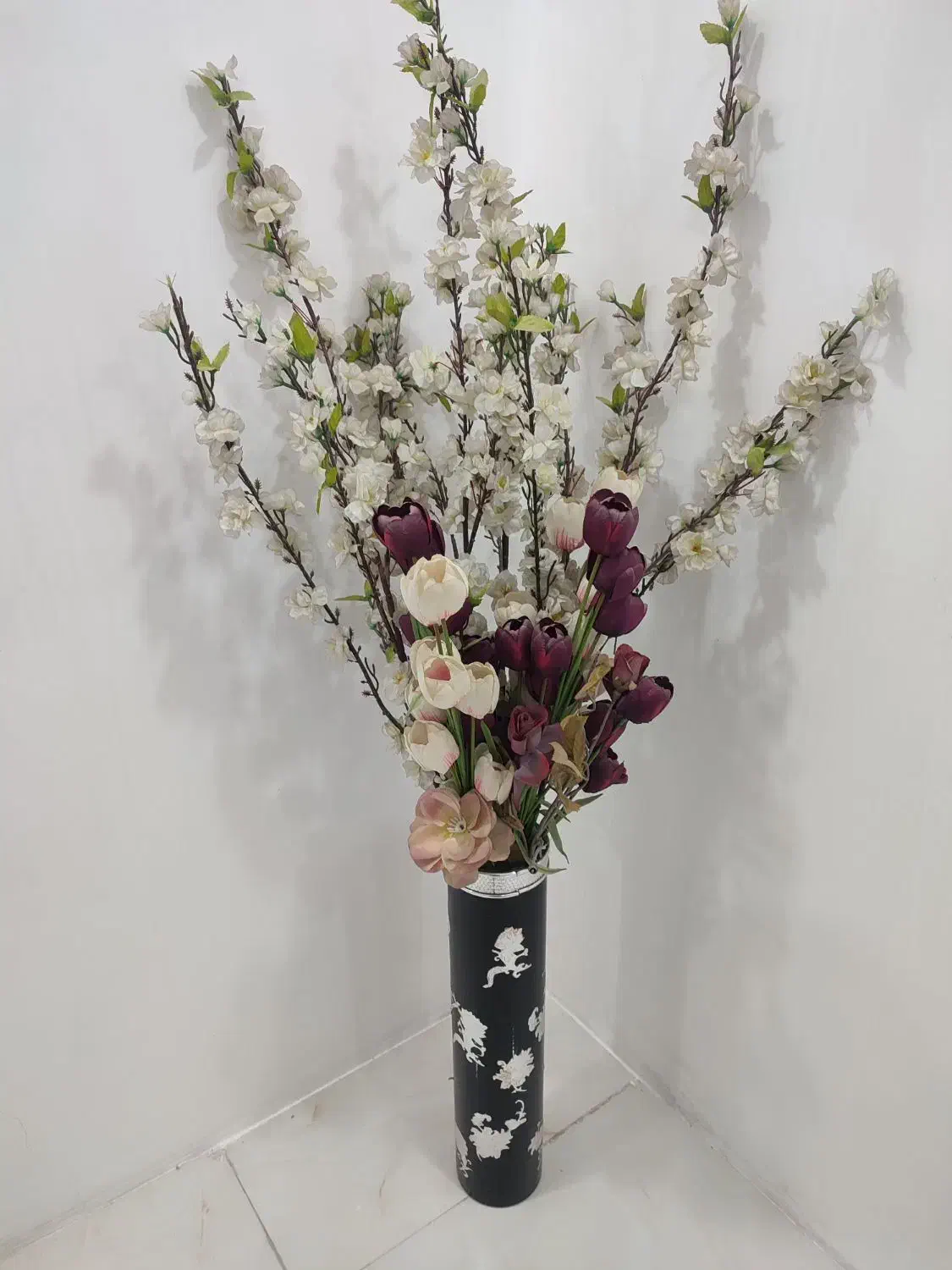 گلدان همراه با گل|گل مصنوعی|اهواز, شریعتی جنوبی|دیوار