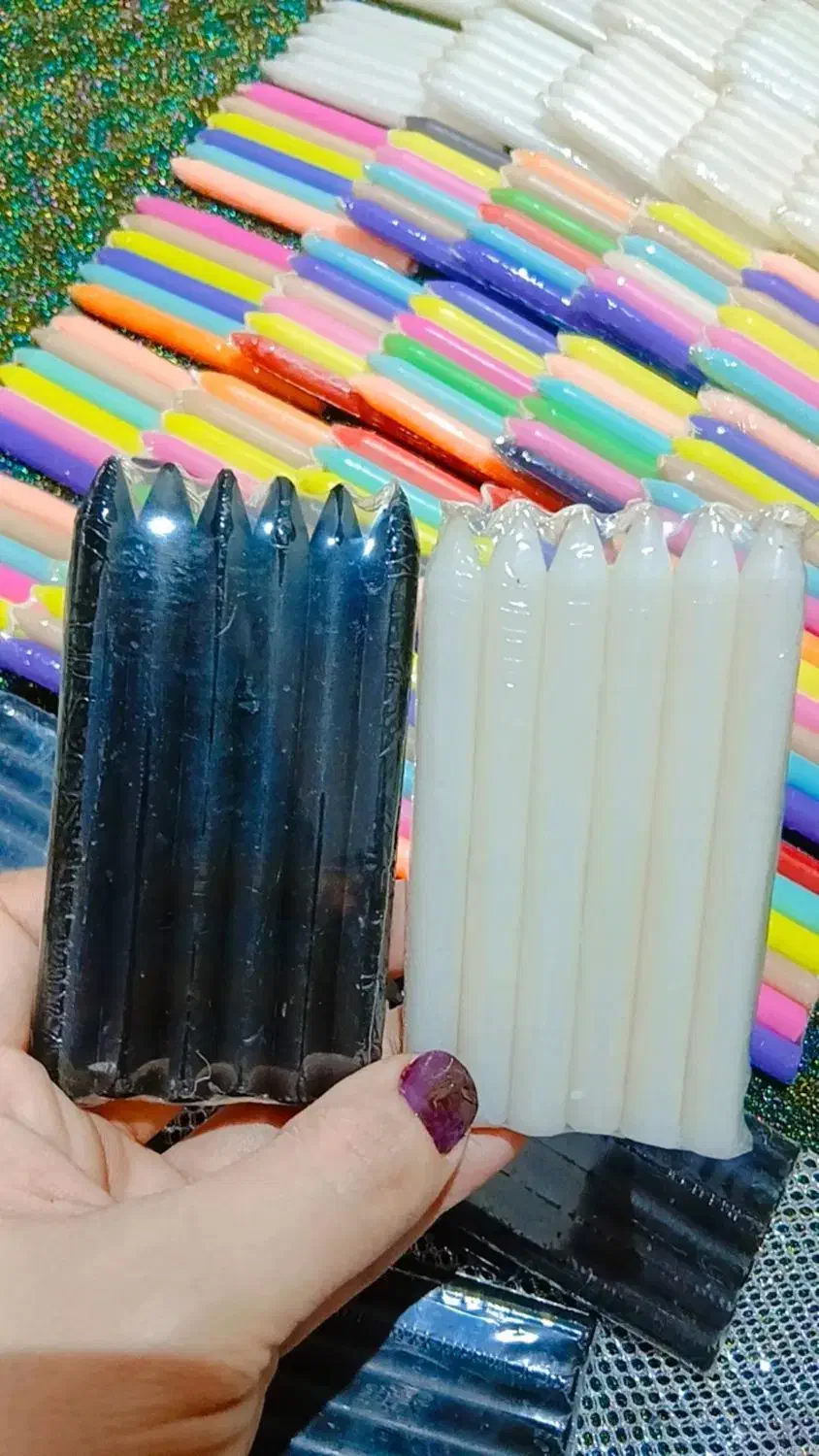 شمع قلمی بیبی کندل|صنایع دستی و سایر لوازم تزئینی|کیاشهر, |دیوار