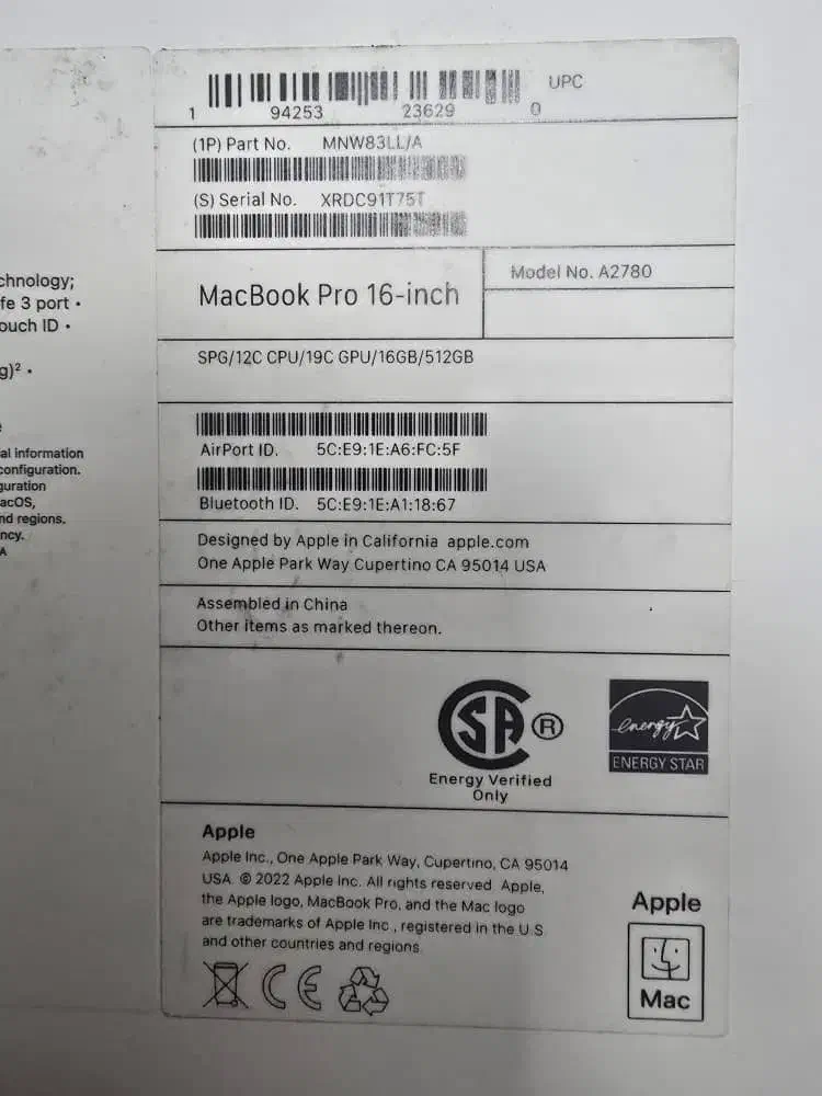 مک بوک m2pro  16 inch  /MNW83LLA|رایانه همراه|بندر ماهشهر, |دیوار