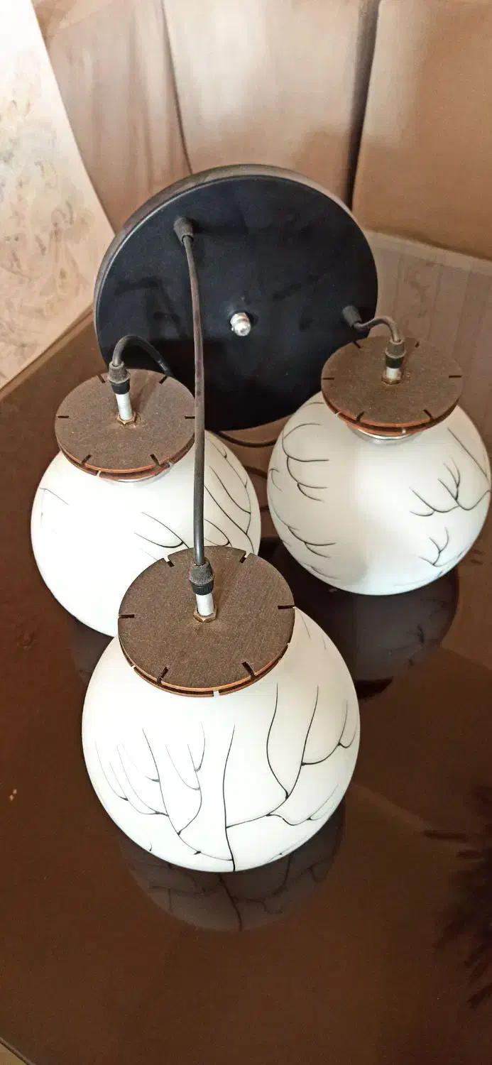 لوستر آشپزخانه یا اتاق خواب ۳ شعله|لوستر و چراغ آویز|فردیس, فردیس|دیوار