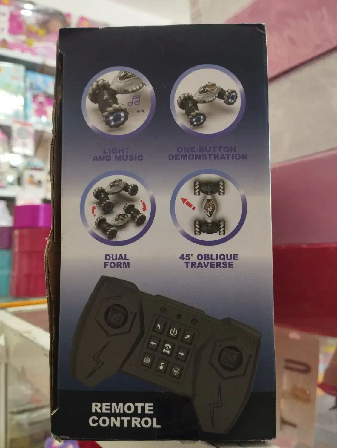 ماشین کنترلی چرخ کپسولی/کمرشکن/سنسور مچ بند/۲ریموت|اسباببازی|همدان, |دیوار