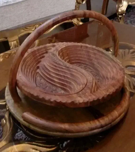 ظرف چوبی پذیرایی هندی|ظروف سرو و پذیرایی|مشهد, دانشجو|دیوار