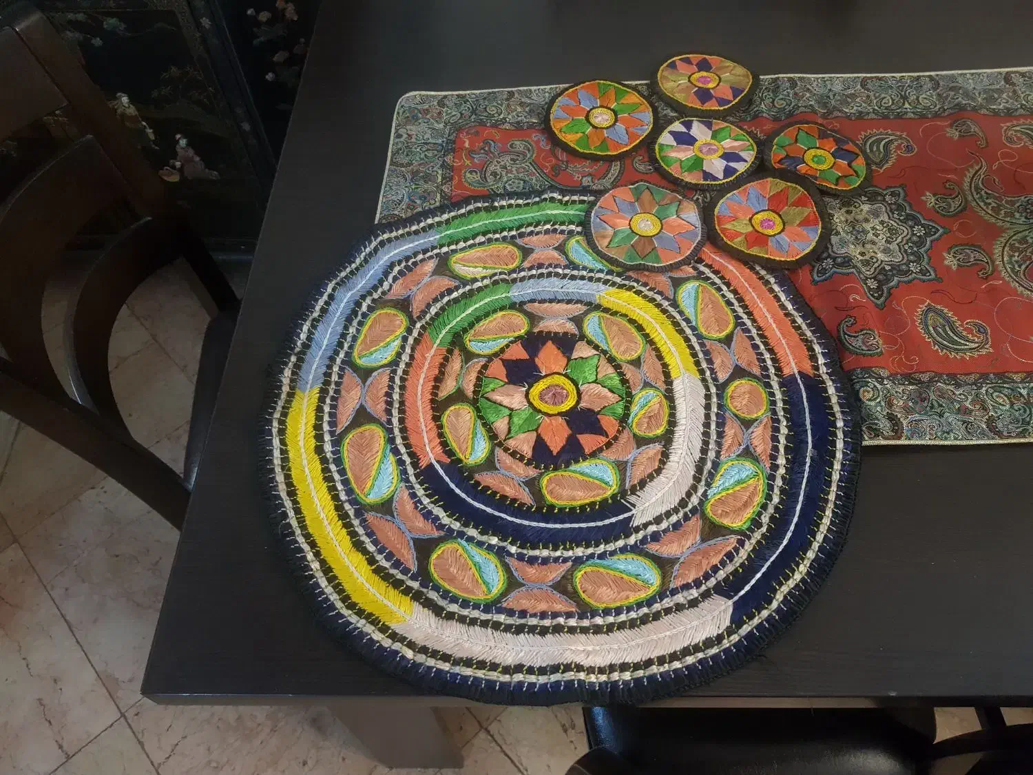 فروش دکوری، ترمه و رومیزی|پرده، رانر، رومیزی|کرج, مهرویلا شمالی|دیوار