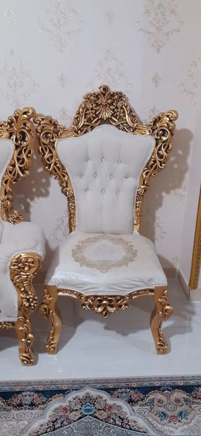 مبل سلطنتی ۹ نفره نو|مبلمان خانگی و میز عسلی|الوند, |دیوار