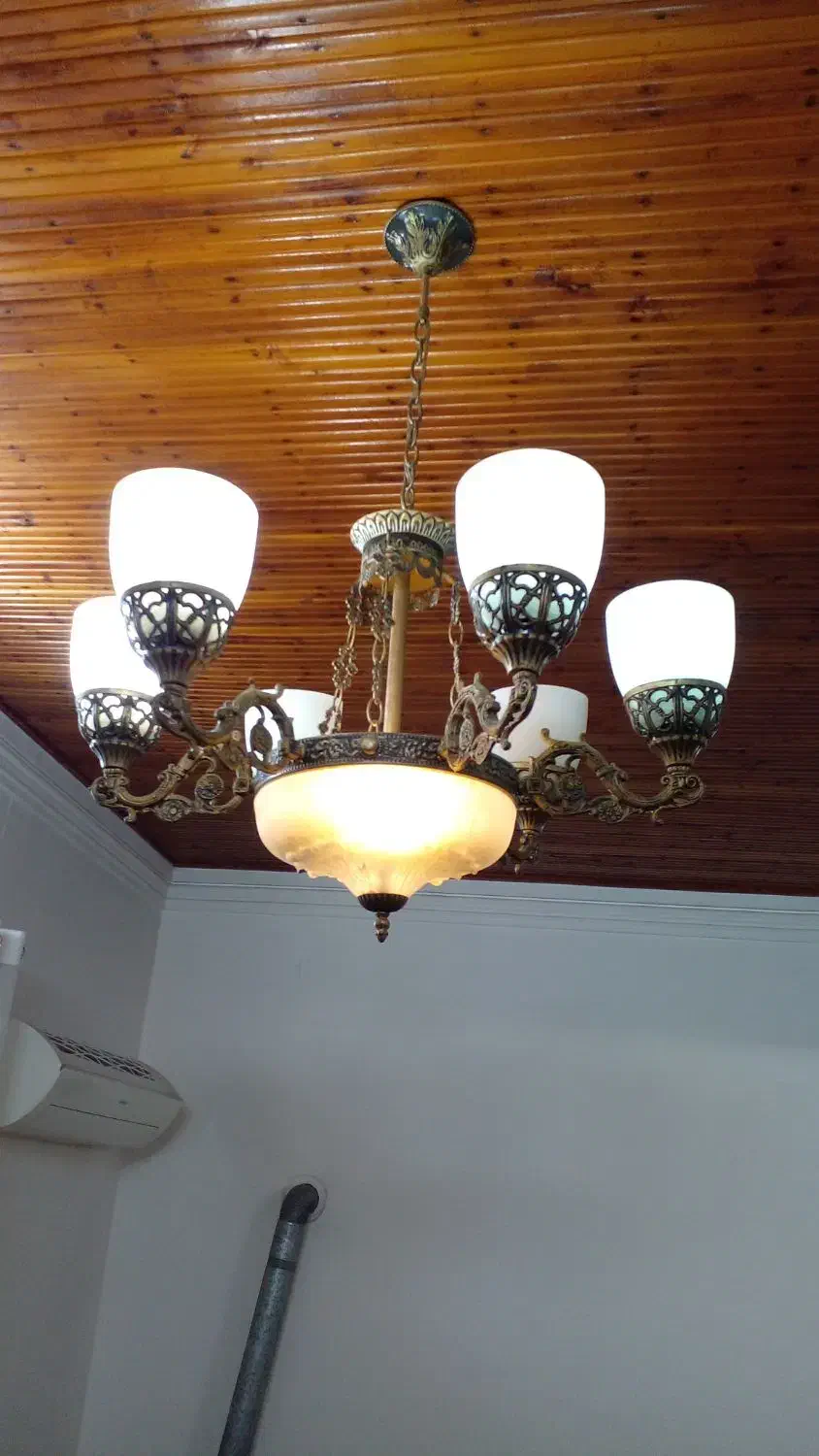 لوستر  کلاسیک|لوستر و چراغ آویز|شلمان, |دیوار