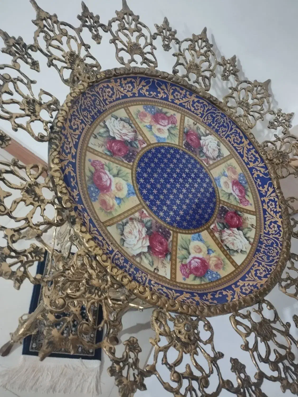 جا میوه کنار سالنی برنزی|ظروف سرو و پذیرایی|اراک, |دیوار