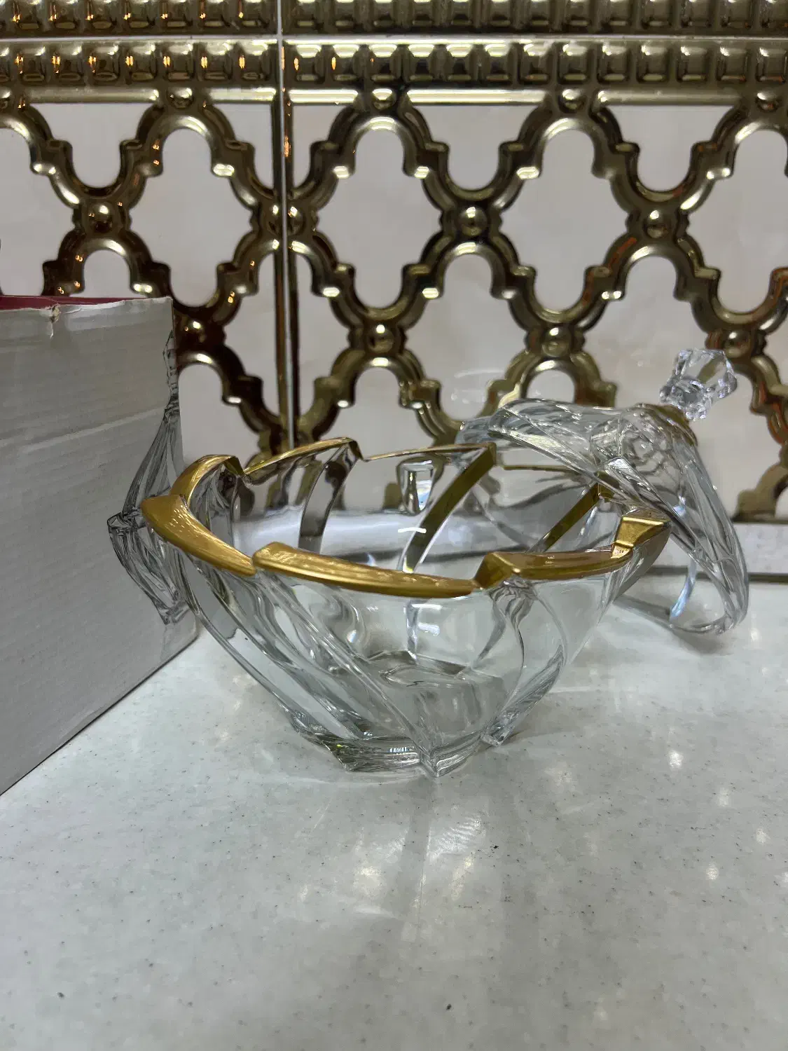 شکلات خوری دور طلائی|ظروف سرو و پذیرایی|گنبد کاووس, |دیوار