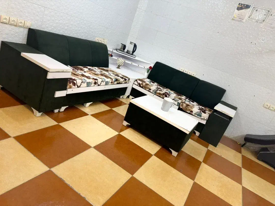 فروش فوری مبل ۶ نفره ال|مبلمان خانگی و میز عسلی|دزفول, |دیوار