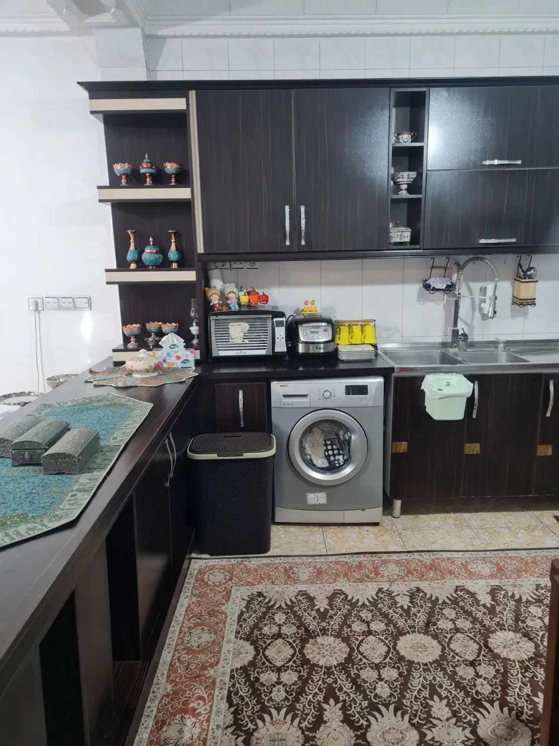 کابینت آشپزخانه  ام دی اف بدنه چوب|بوفه، ویترین، کنسول|اسلام‌‌آباد غرب, |دیوار