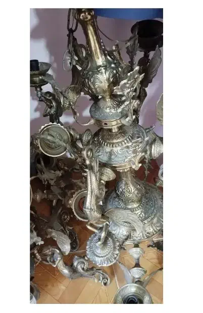 لوستر برنز اصل سفارشی|لوستر و چراغ آویز|الشتر, |دیوار