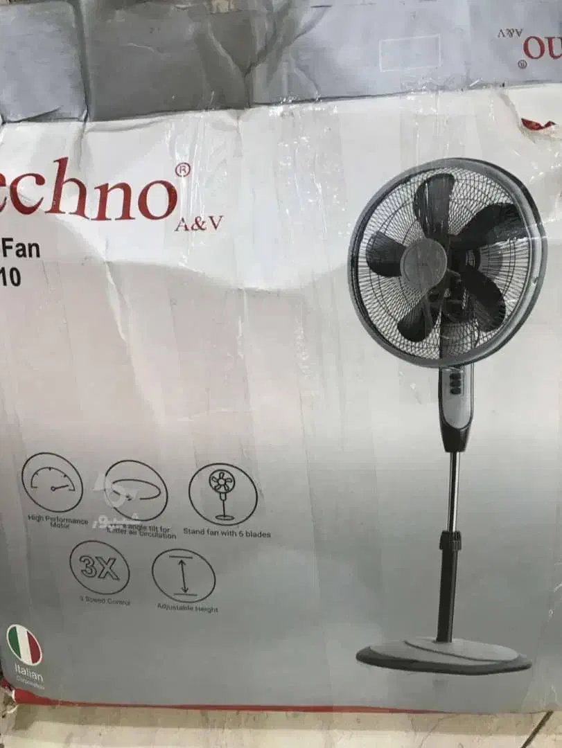 پنکه Techno اکبند|پنکه و تصفیه‌کنندهٔ هوا|بابلسر, |دیوار