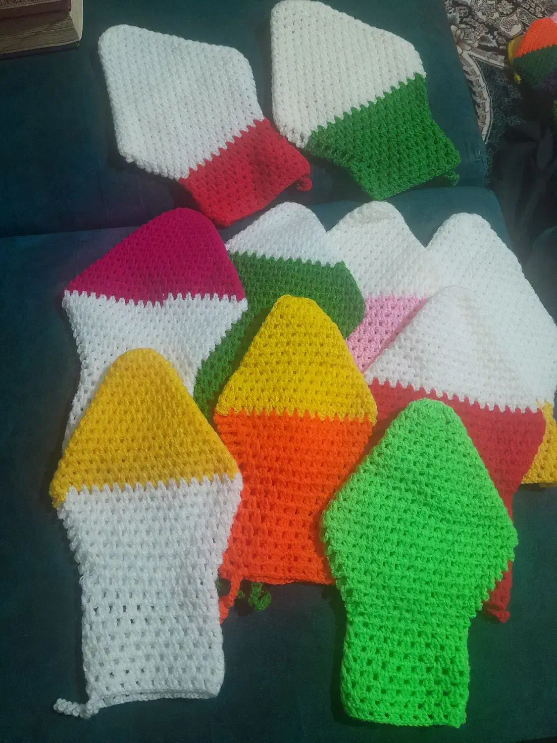 لیف دستباف گرد و ماهی و بی کَسی|لوازم حمام|کنگاور, |دیوار