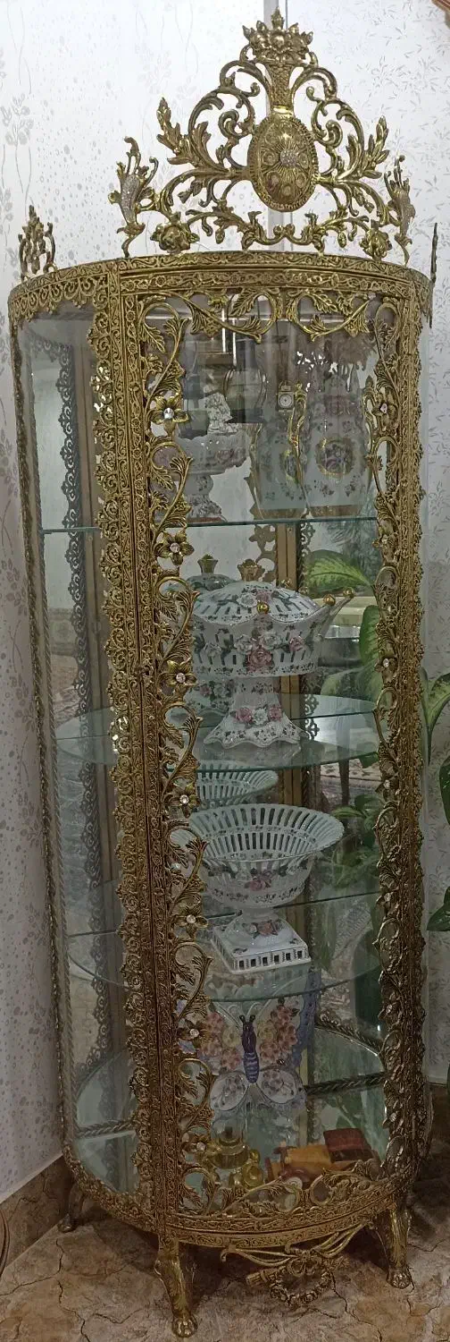 بوفه و ساعت برنزه اصل|بوفه، ویترین، کنسول|دهگلان, |دیوار