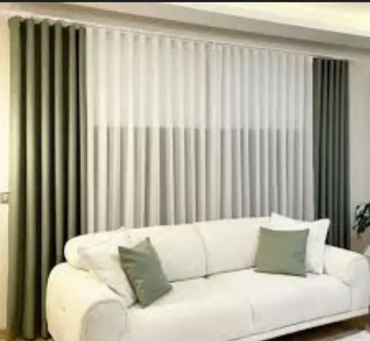 پرده مینیمال جنس درجه یک ابعاد۳در۳|پرده، رانر، رومیزی|قم, زاد|دیوار