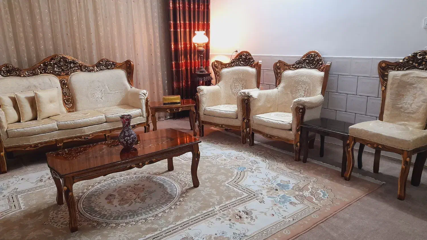 مبلمان ۹ نفره|مبلمان خانگی و میز عسلی|فولادشهر, فولادشهر|دیوار