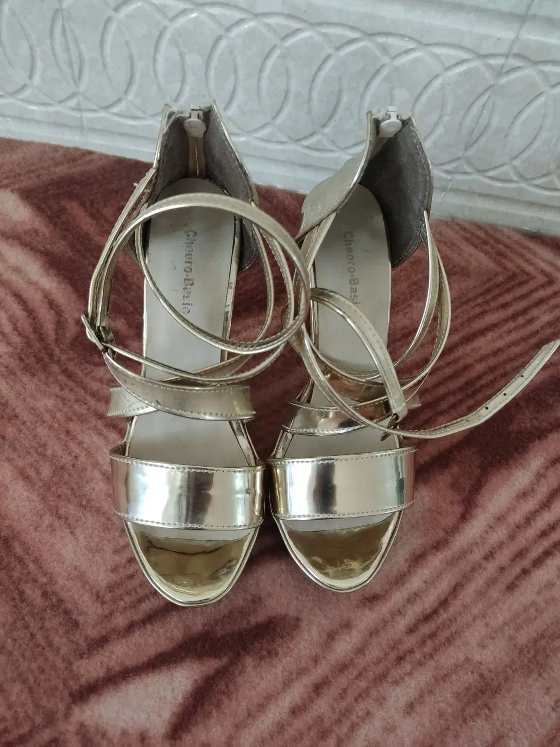 کفش دخترانه طلایی|کیف، کفش، کمربند|یامچی, |دیوار