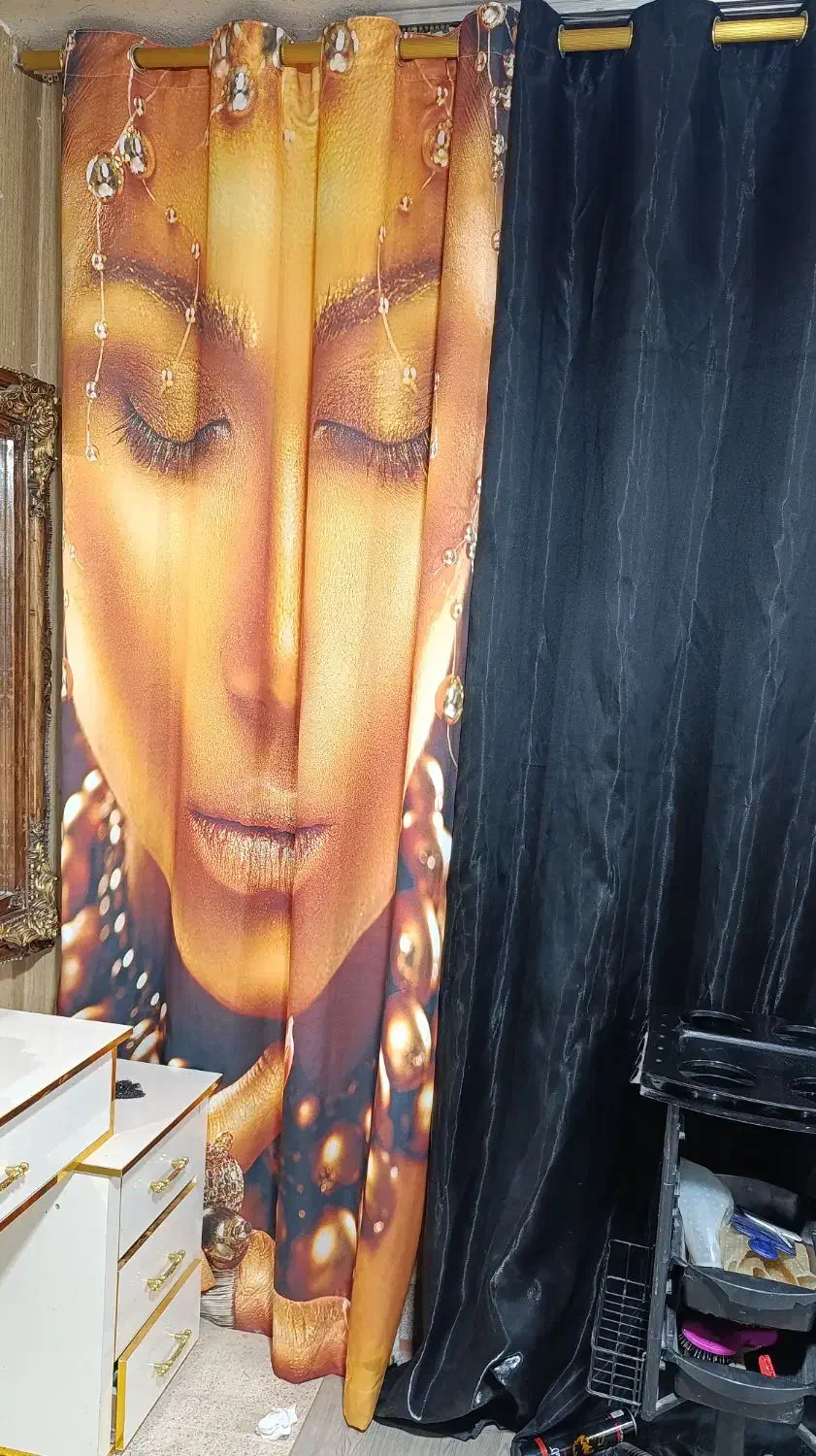 پرده پانچی هازان قابل شستشو درحدنو|پرده، رانر، رومیزی|میاندوآب, |دیوار