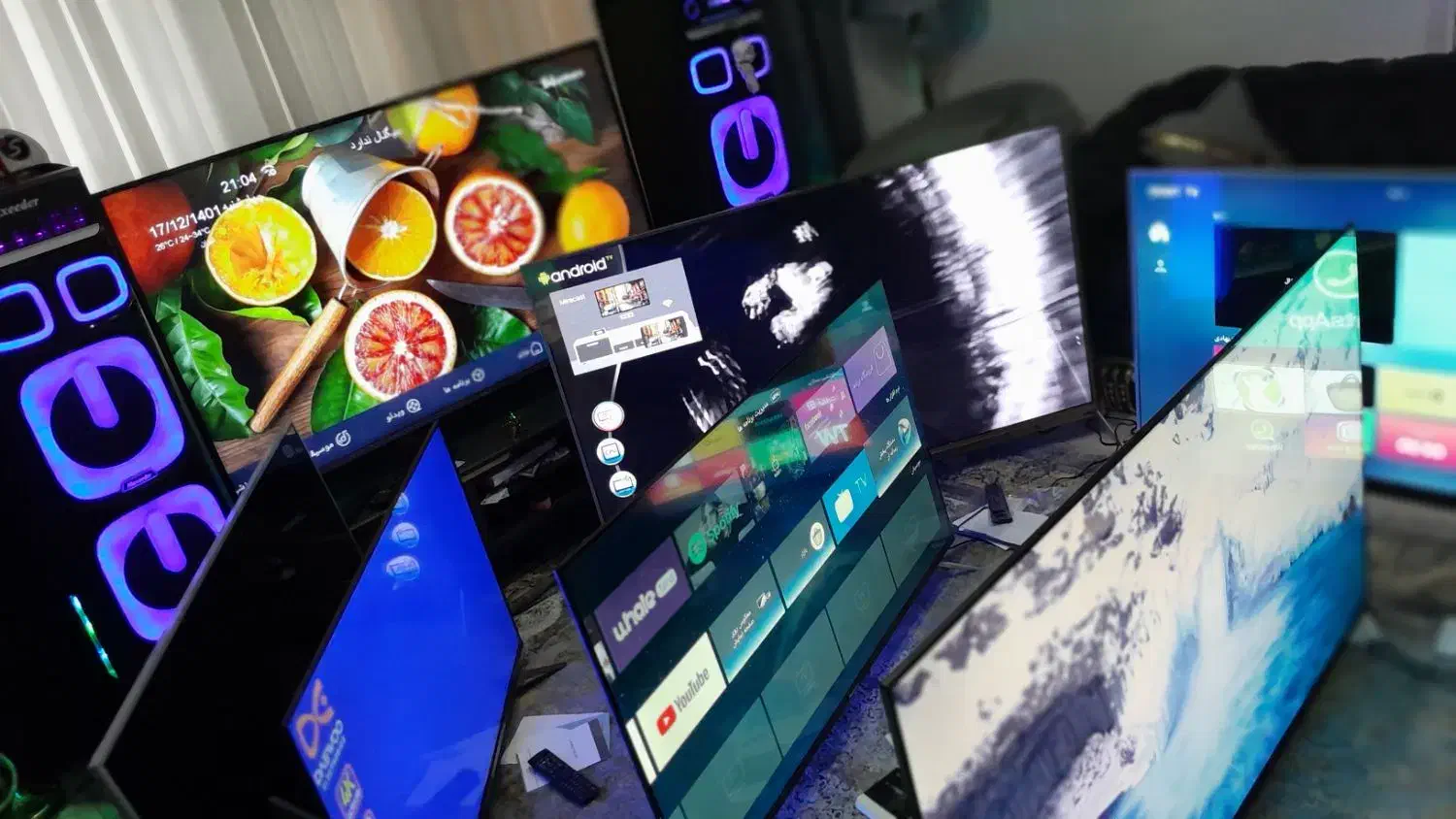 تی وی اسمارت فورکی سامسونگ ۵۰ اینج تا۶۰ اینج|تلویزیون و پروژکتور|پرند, فاز ۶|دیوار