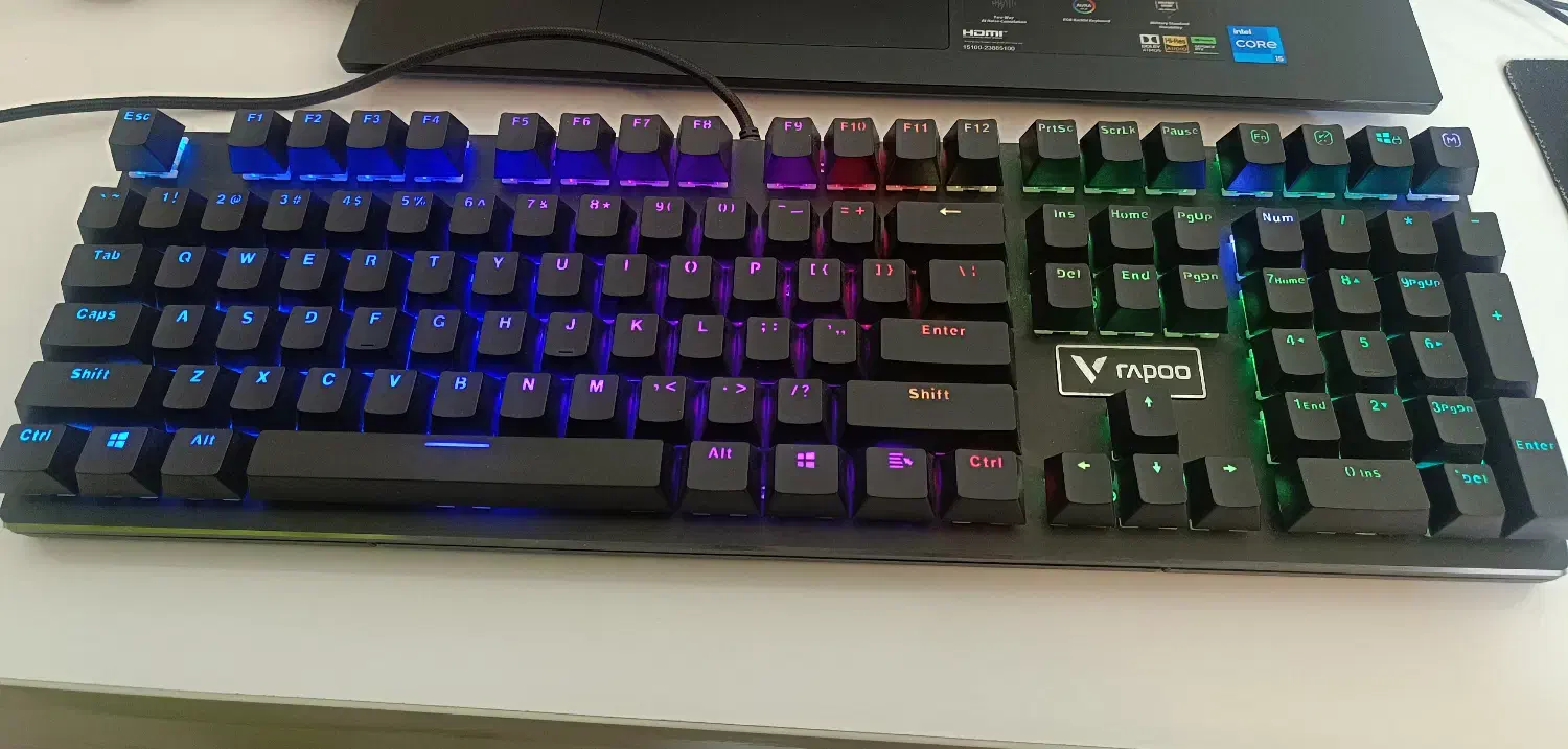 کیبورد Rapoo V 700 RGB|کنسول، بازی ویدئویی و آنلاین|آمل, |دیوار