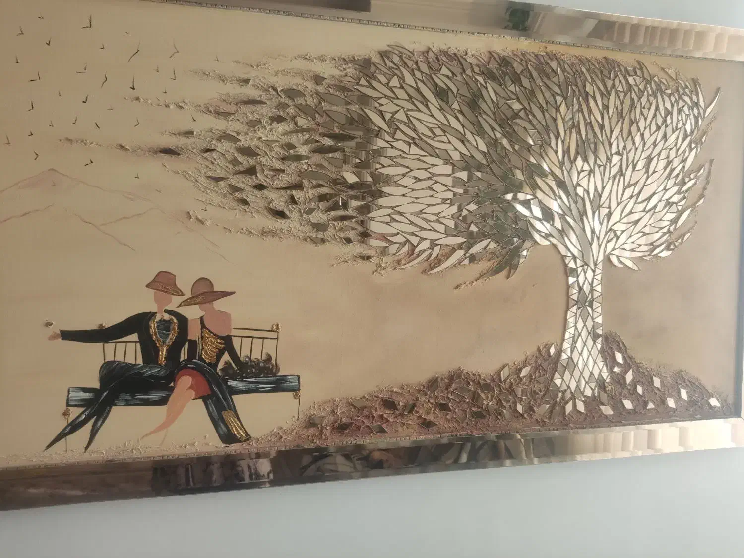 تابلو آیینه ای|تابلو، نقاشی، عکس|رباط‌کریم, رباط‌کریم|دیوار