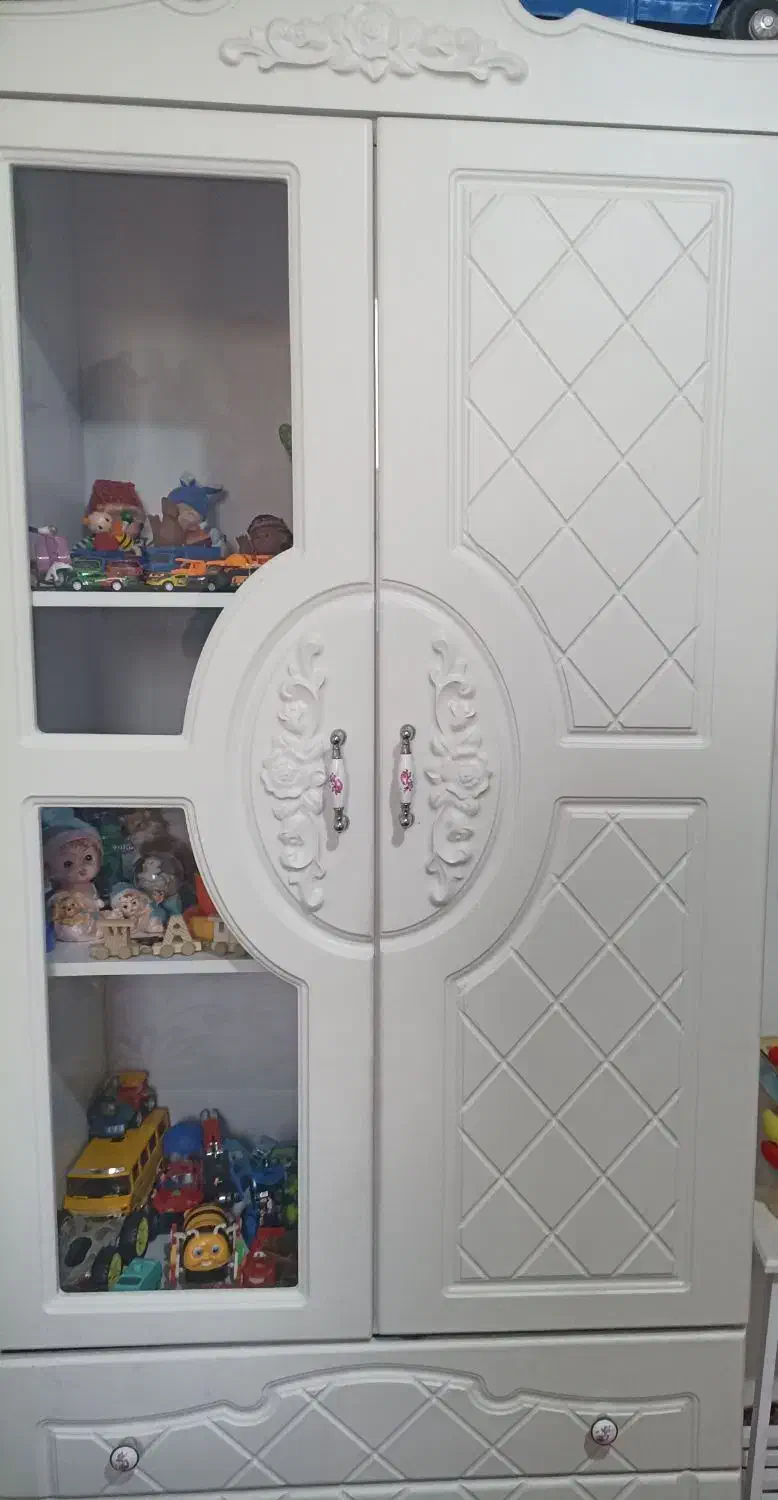 سرویس خواب نوزادی و نوجوان همراه با دراور|تخت و سرویس خواب|محمدیه-قزوین, |دیوار