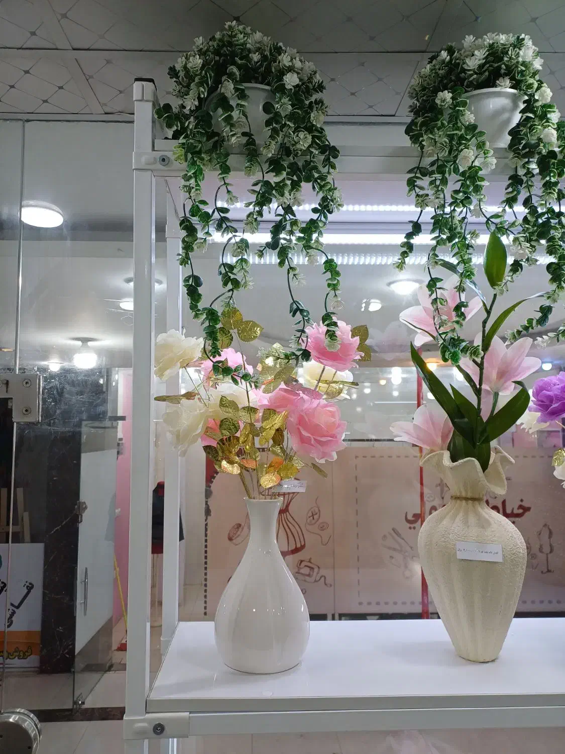 ریسه و گلدان ریسه ای|گل مصنوعی|اهواز, گلستان|دیوار