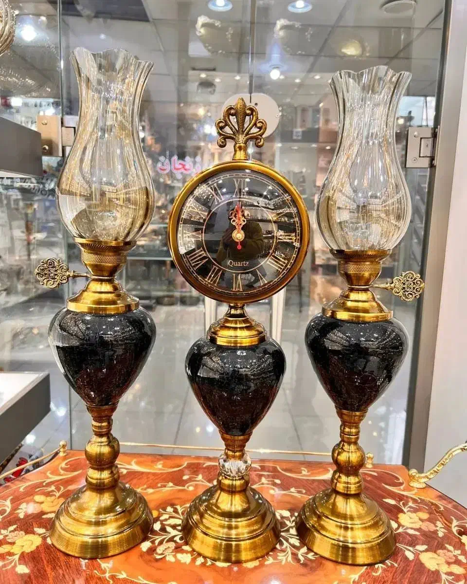 فروش ست شمعدان و ساعت|صنایع دستی و سایر لوازم تزئینی|نکا, |دیوار