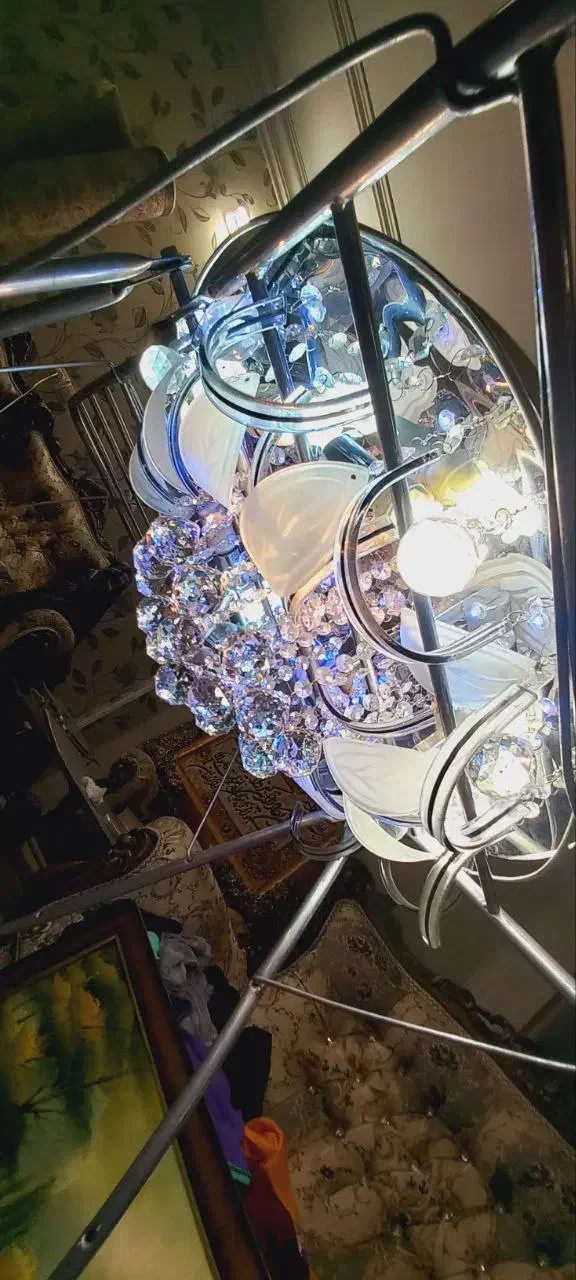 لوستردوعدد باهم|لوستر و چراغ آویز|سمنان, |دیوار