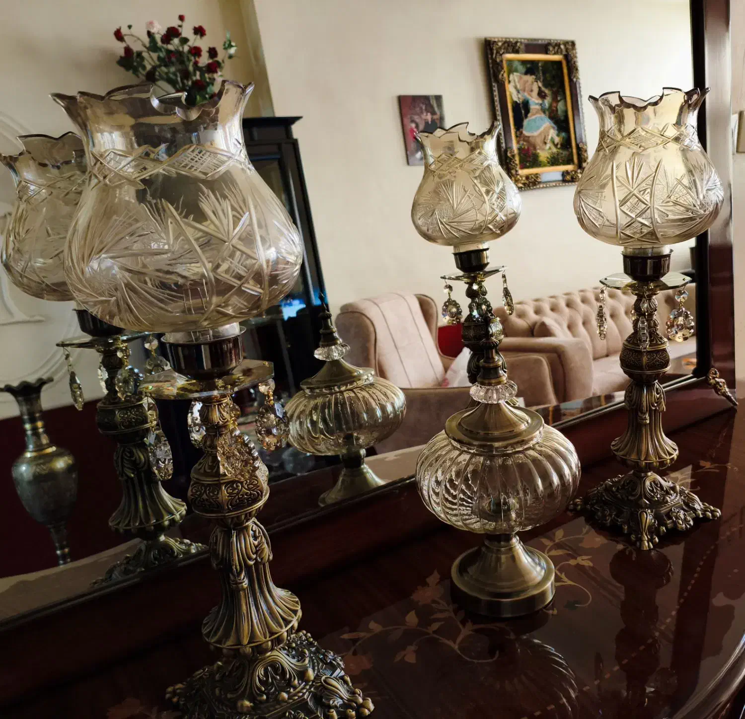 لوازم دکوری (شمعدان)|لوستر و چراغ آویز|سلماس, |دیوار