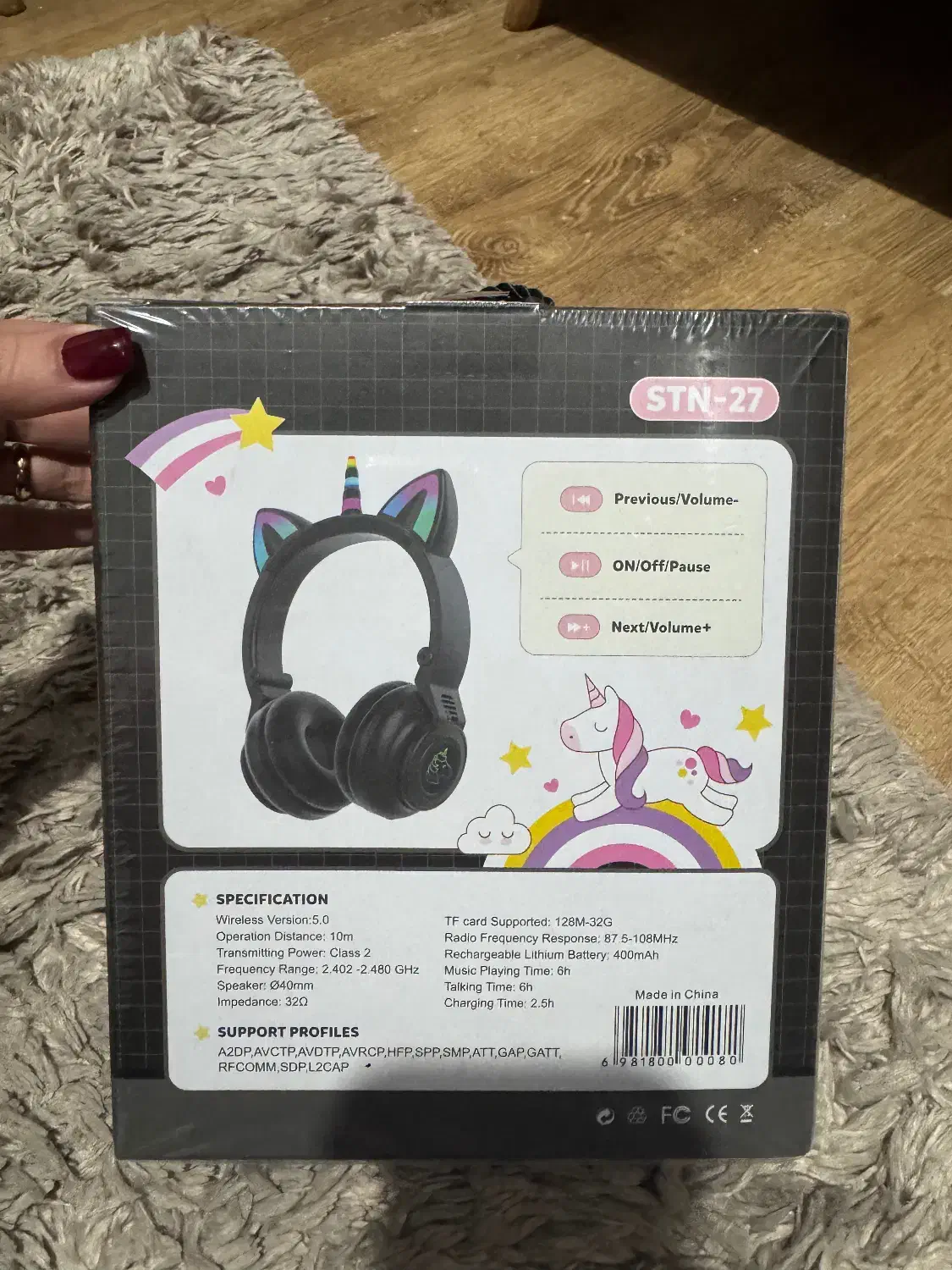 هدفون هدفون بی‌سیم طرح یونیکورن|لوازم جانبی موبایل و تبلت|تهران, قاسم‌آباد|دیوار