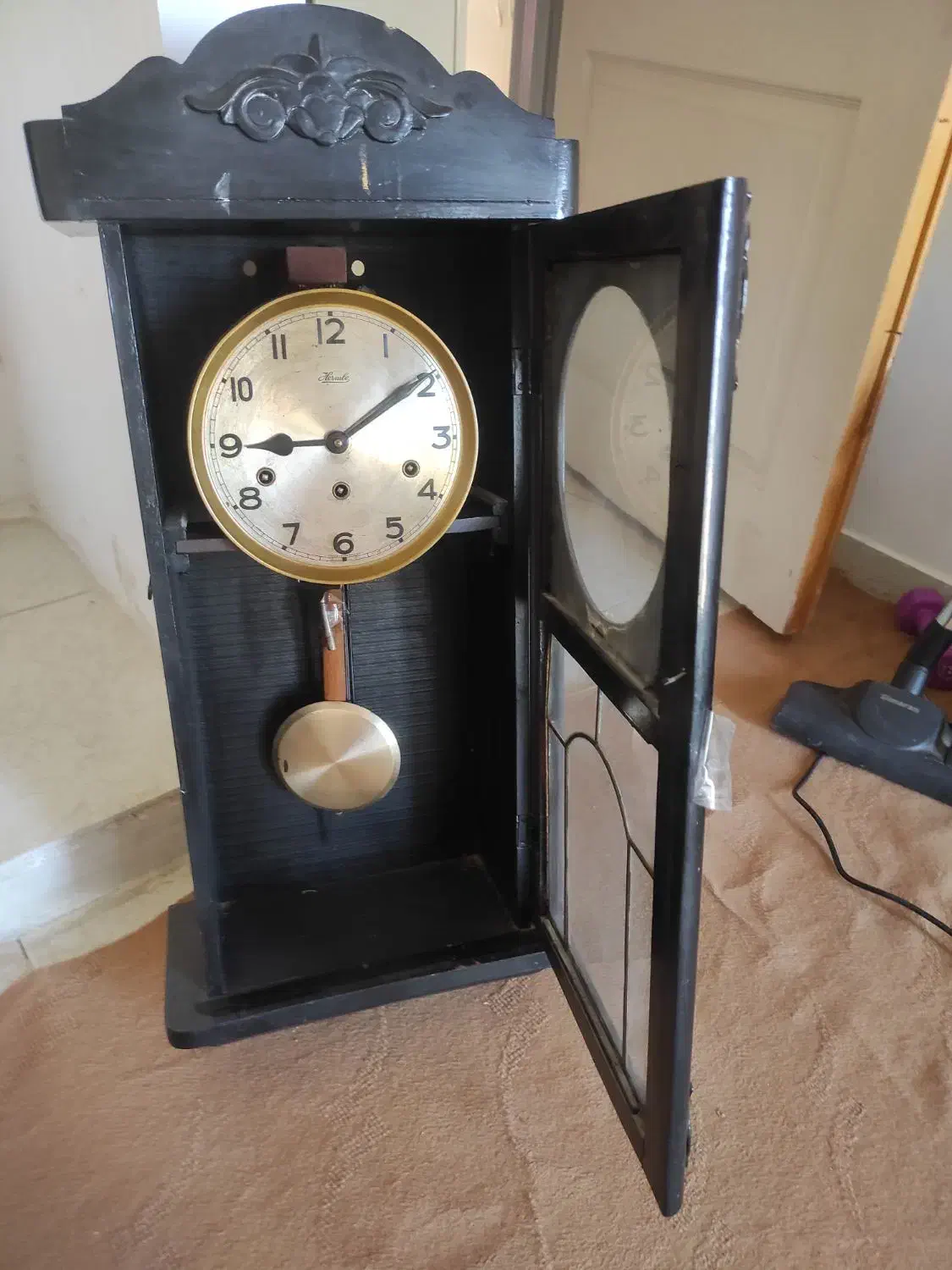 ساعت دیواری آلمانی انتیک کوکی پاندول دار|کلکسیون اشیاء عتیقه|هشتگرد, شهرک ریحانه|دیوار