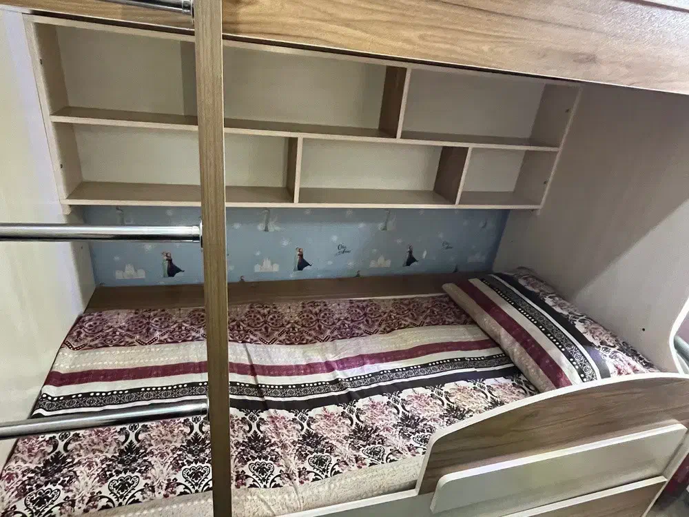 تخت دو طبقه درحدنو ام دی اف|تخت و سرویس خواب|رباطکریم, نصیرشهر|دیوار