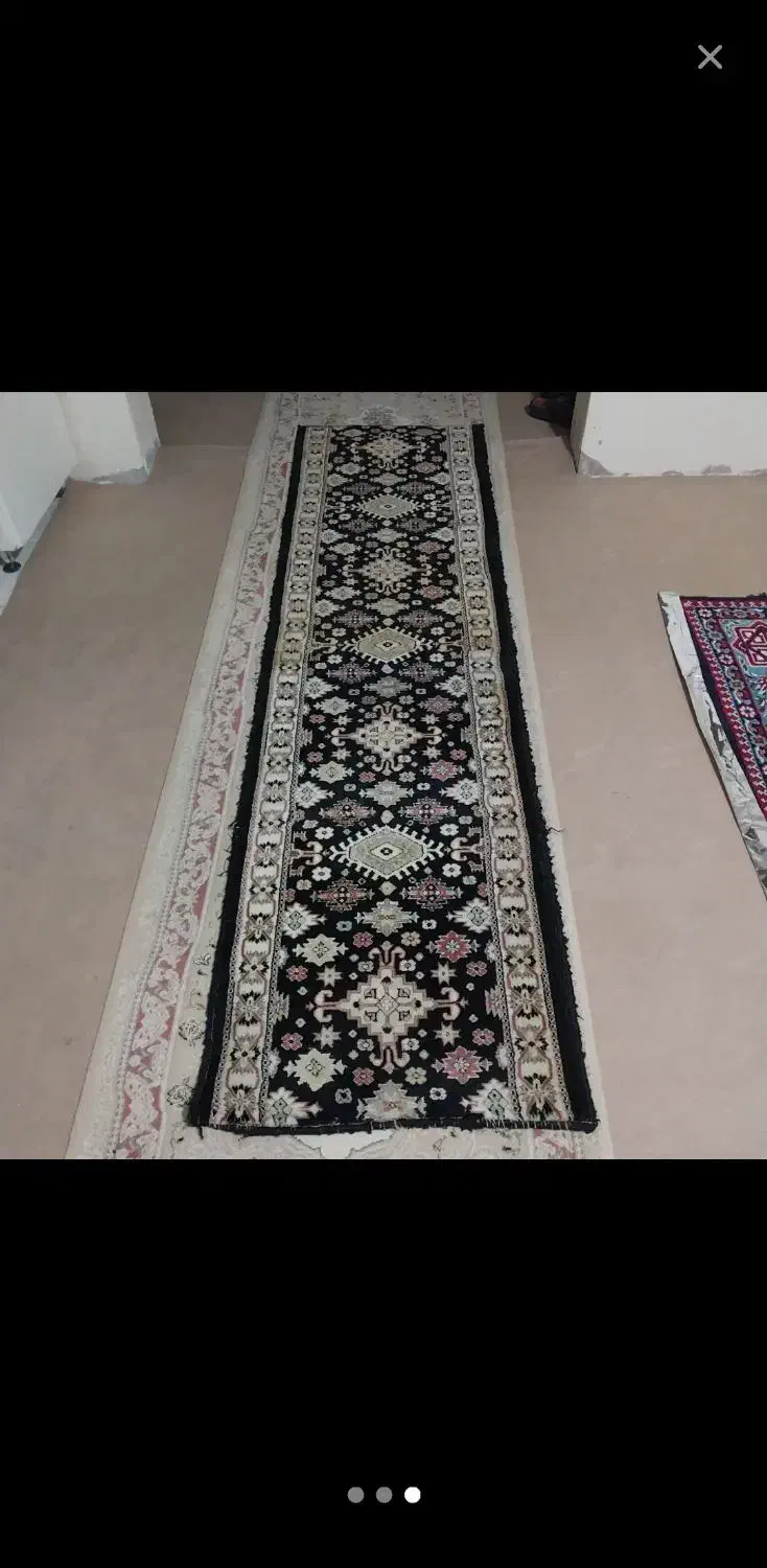 کناره ۷متری سالم ماشینی عرض ۱متری کرم رنگ|فرش|تبریز, |دیوار