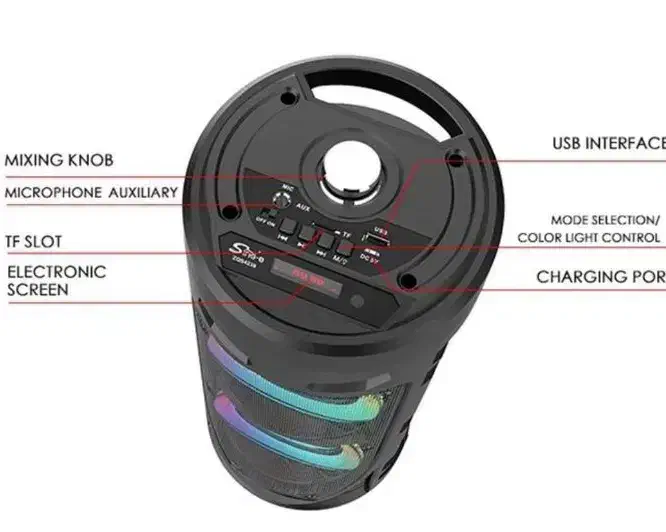 حراج اسپیکر بلوتوثی شارژی zqs6239|سیستم صوتی خانگی|بیرجند, |دیوار