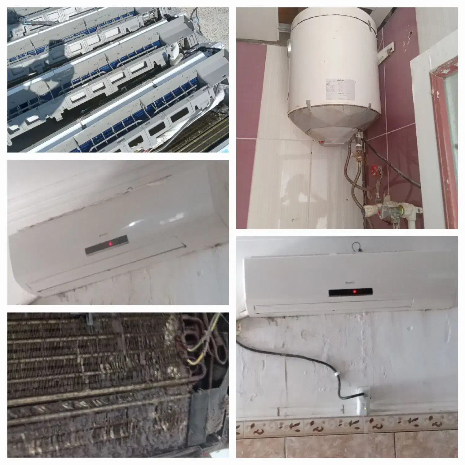 نصب وتعمیرات/کلی انواع آبگرمکن وکولراسپلیت وپنجره|خدمات پیشه و مهارت|قشم, |دیوار