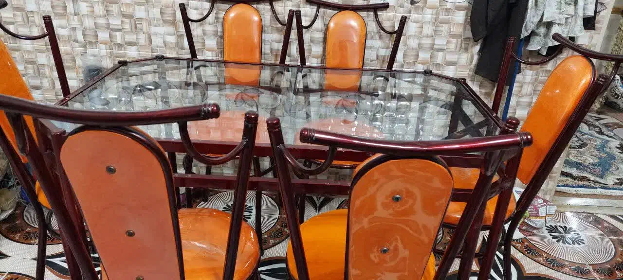 میز غذاخوری فلزی زیر قیمت|میز و صندلی غذاخوری|نجفآباد, امیرآباد|دیوار