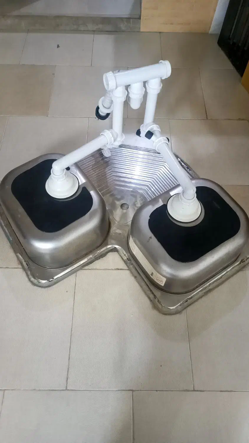 سینک کنجی سینک سه گوش (استیل البرز)|آب‌چکان و نظم‌دهنده ظروف|تهران, وصفنارد|دیوار