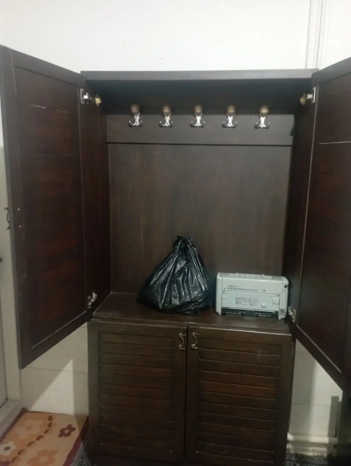 جا لباسی.جاکفشی جنس چوب راش.تمیز|جاکفشی، کمد، دراور|اشتهارد, |دیوار