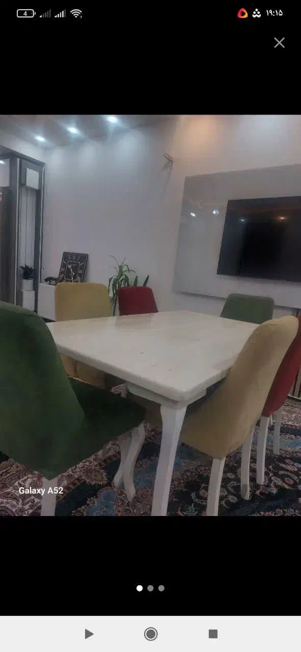 میز ناهار خوری و یک دست مبل هفت نفره|مبلمان خانگی و میز عسلی|ازنا, |دیوار