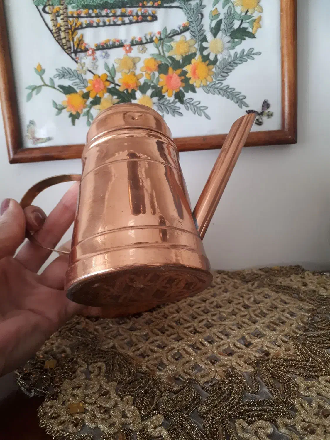 سرویس قهوه خوری مس اروپایی|کلکسیون اشیاء عتیقه|کرمانشاه, |دیوار