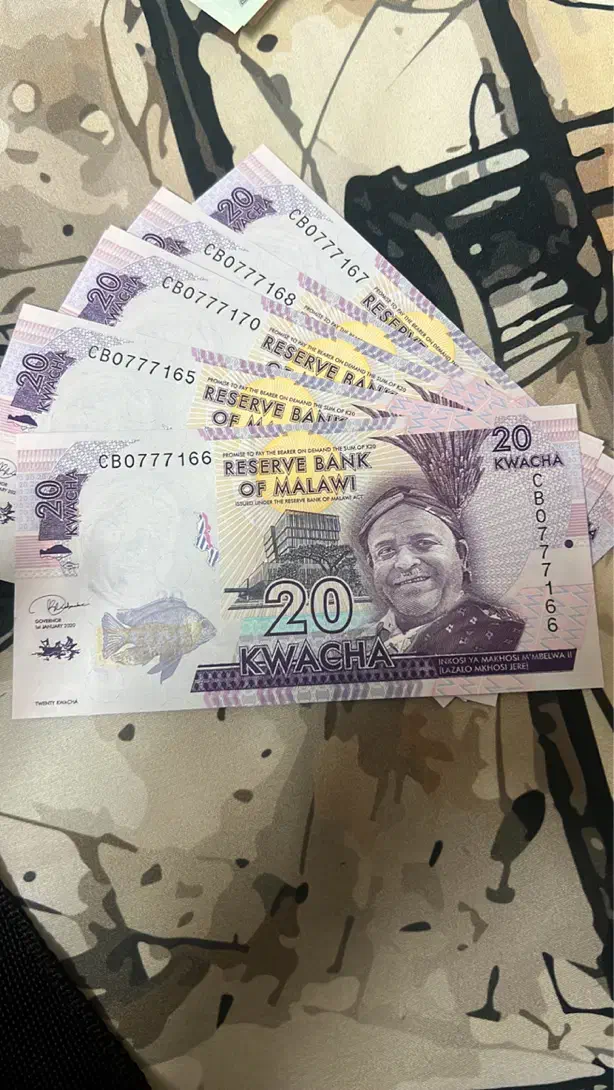 اسکناس ۲۰ کوآچا کشور مالاوی|کلکسیون سکه، تمبر، اسکناس|اراک, |دیوار