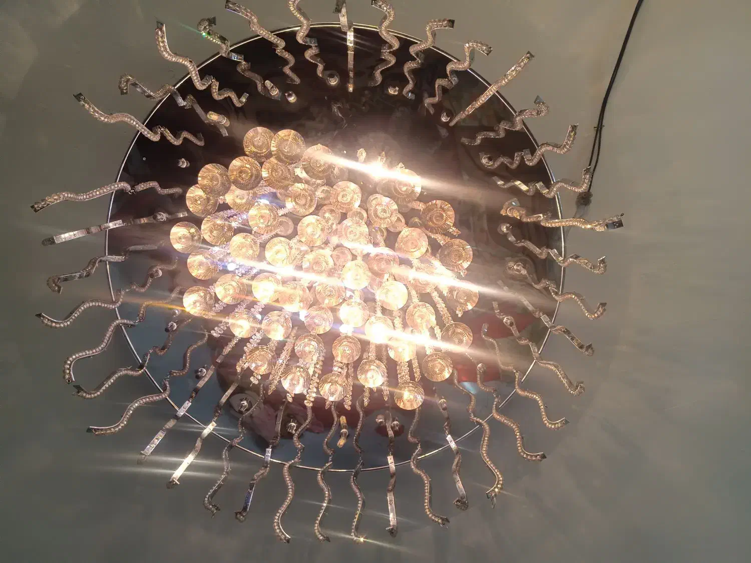 لوسترگرد سقفی ریموت دار|لوستر و چراغ آویز|تهران, فلاح|دیوار