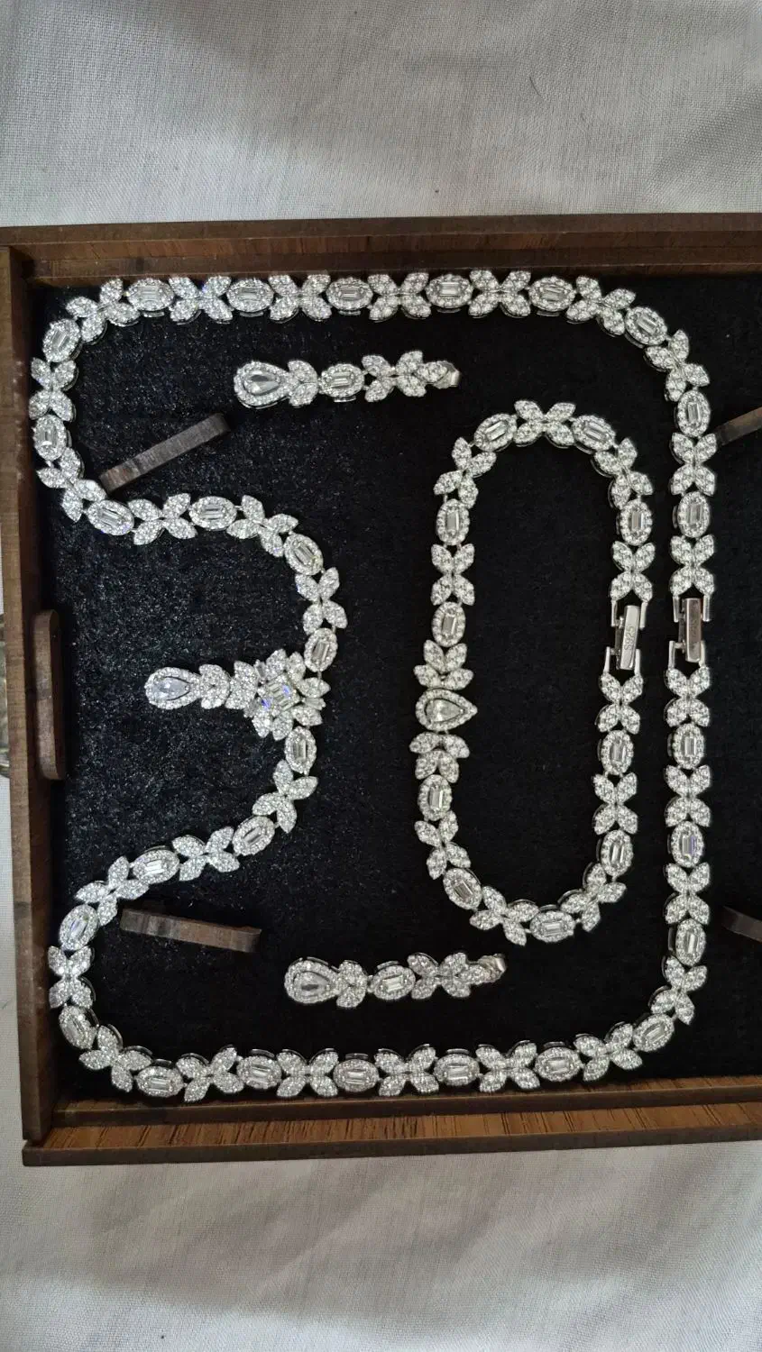 ست نقره زنانه نو و سالم|جواهرات|اصفهان, مفتح|دیوار