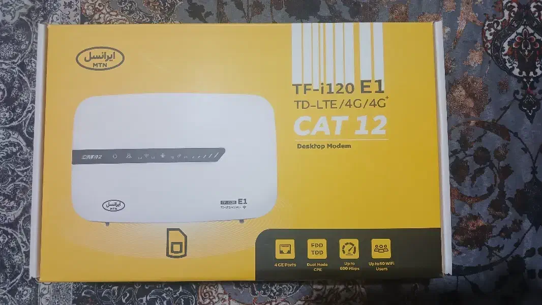 مودم ایرانسل TF-i120 E1 CAT 12|مودم و تجهیزات شبکه|شیراز, شهرک گلستان شمالی|دیوار