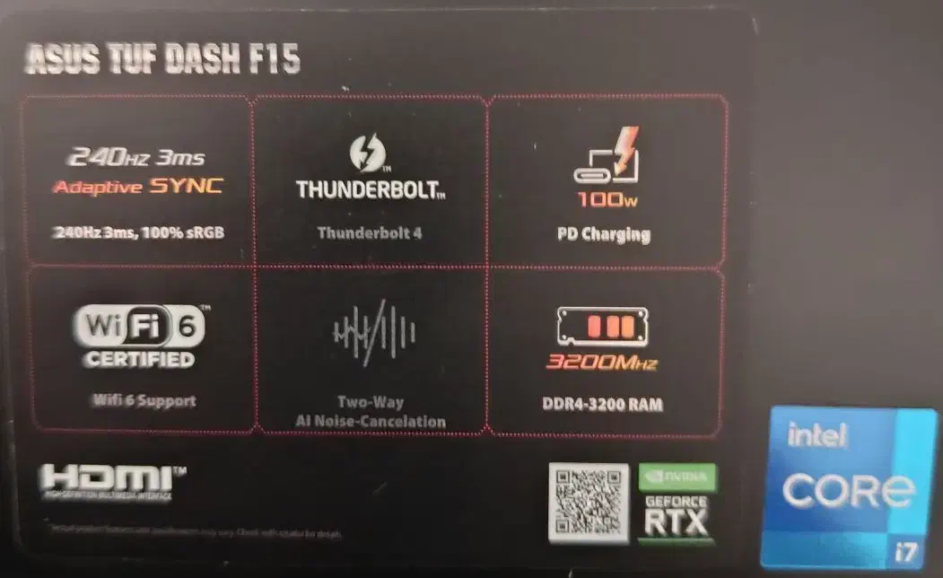 لپ تاپ گیمینگ ASUS TUF Dash F15|رایانه همراه|بندر ماهشهر, |دیوار